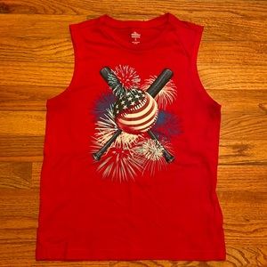 Cute red tank, size medium